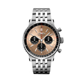 Breitling Navitimer B01 Chronograph 43 reference AB0138241K1A1 with Copper dial, Stainless steel case, bracelet, front view