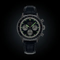 Breitling Navitimer B01 Chronograph 43 Tribute to Concorde reference AB01389C1C1P1 with Blue dial, Stainless steel case, alligator strap, illuminated dial view