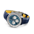 Breitling Navitimer B01 Chronograph 41 reference AB0139631C1P1 with Blue dial, Stainless steel (gem-set) case, alligator strap, bracelet or strap configuration view