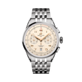 Breitling Premier B01 Chronograph 42 reference AB0145211G1A1 with Cream dial, Stainless steel case, bracelet, front view