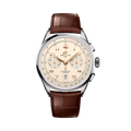 Breitling Premier B01 Chronograph 42 reference AB0145211G1P2 with Cream dial, Stainless steel case, alligator strap, front view