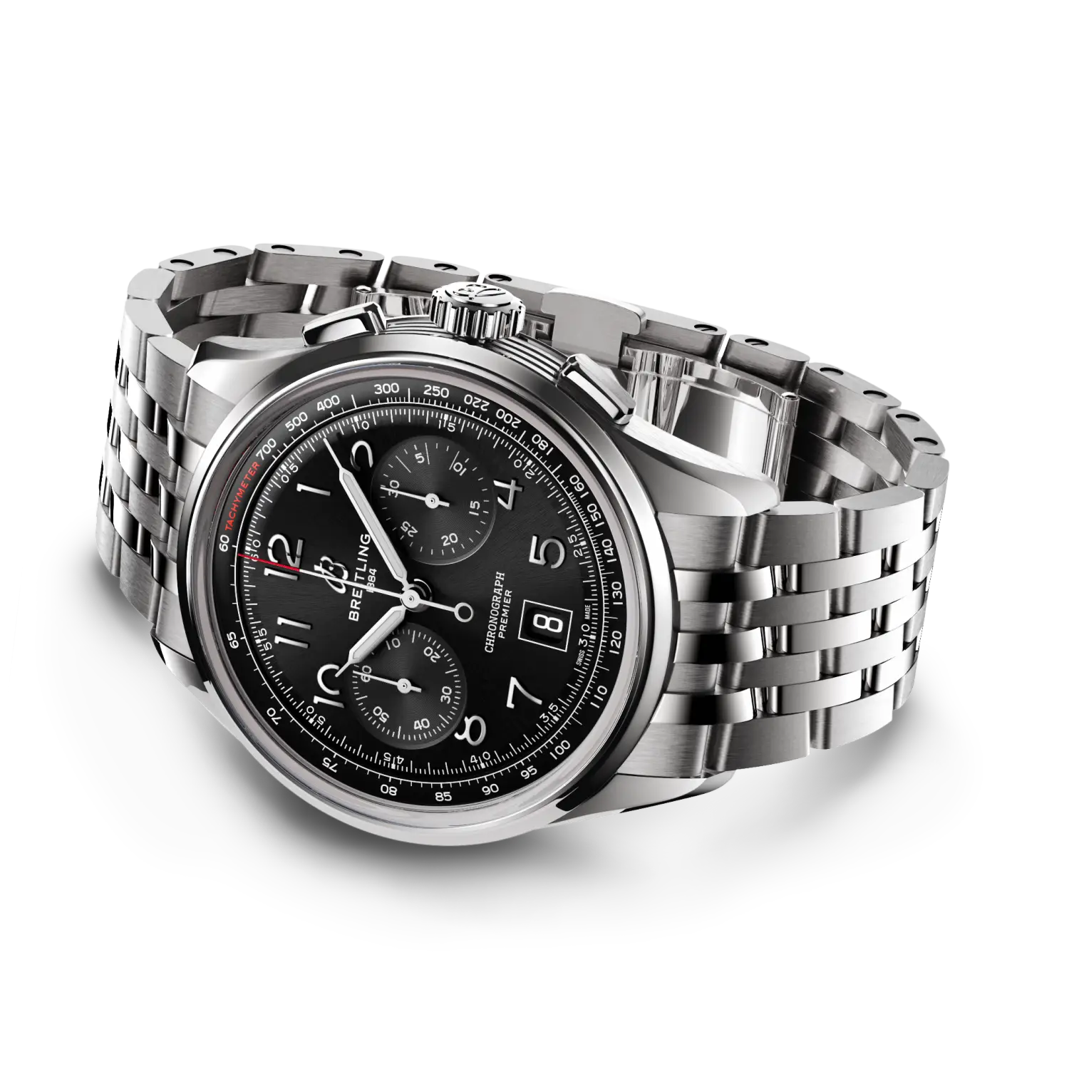 Breitling Premier B01 Chronograph 42 reference AB0145221B1A1 with Black dial, Stainless steel case, bracelet, bracelet or strap configuration view
