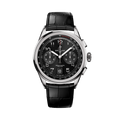 Breitling Premier B01 Chronograph 42 reference AB0145221B1P2 with Black dial, Stainless steel case, alligator strap, front view