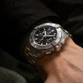 Breitling Avenger B01 Chronograph 44 reference AB0147101B1A1 with Black dial, Stainless steel case, bracelet, on-wrist view