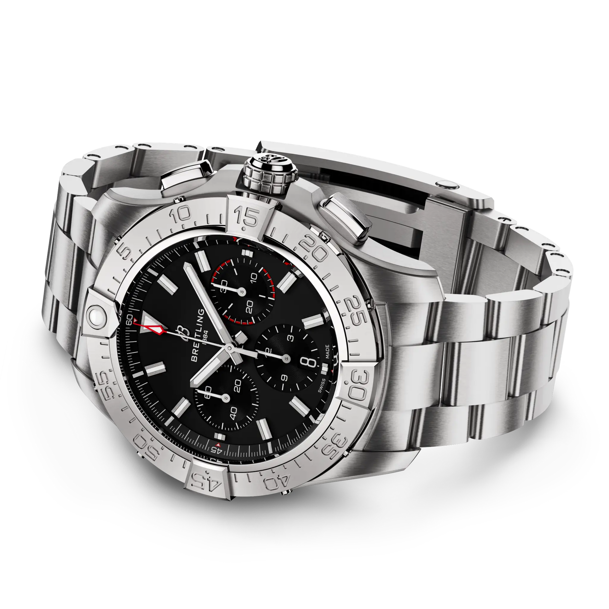 Breitling Avenger B01 Chronograph 44 reference AB0147101B1A1 with Black dial, Stainless steel case, bracelet, bracelet or strap configuration view