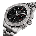 Breitling Avenger B01 Chronograph 44 reference AB0147101B1A1 with Black dial, Stainless steel case, bracelet, three-quarter view