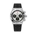Breitling Chronomat B01 Chronograph 42 reference AB0158101A1S1 with White dial, Stainless steel case, rubber strap, front view