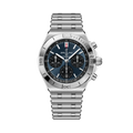 Breitling Chronomat B01 Chronograph 42 reference AB0158101C1A1 with Blue dial, Stainless steel case, bracelet, front view