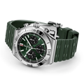 Breitling Chronomat B01 Chronograph 42 reference AB0158101L1S1 with Green dial, Stainless steel case, rubber strap, bracelet or strap configuration view