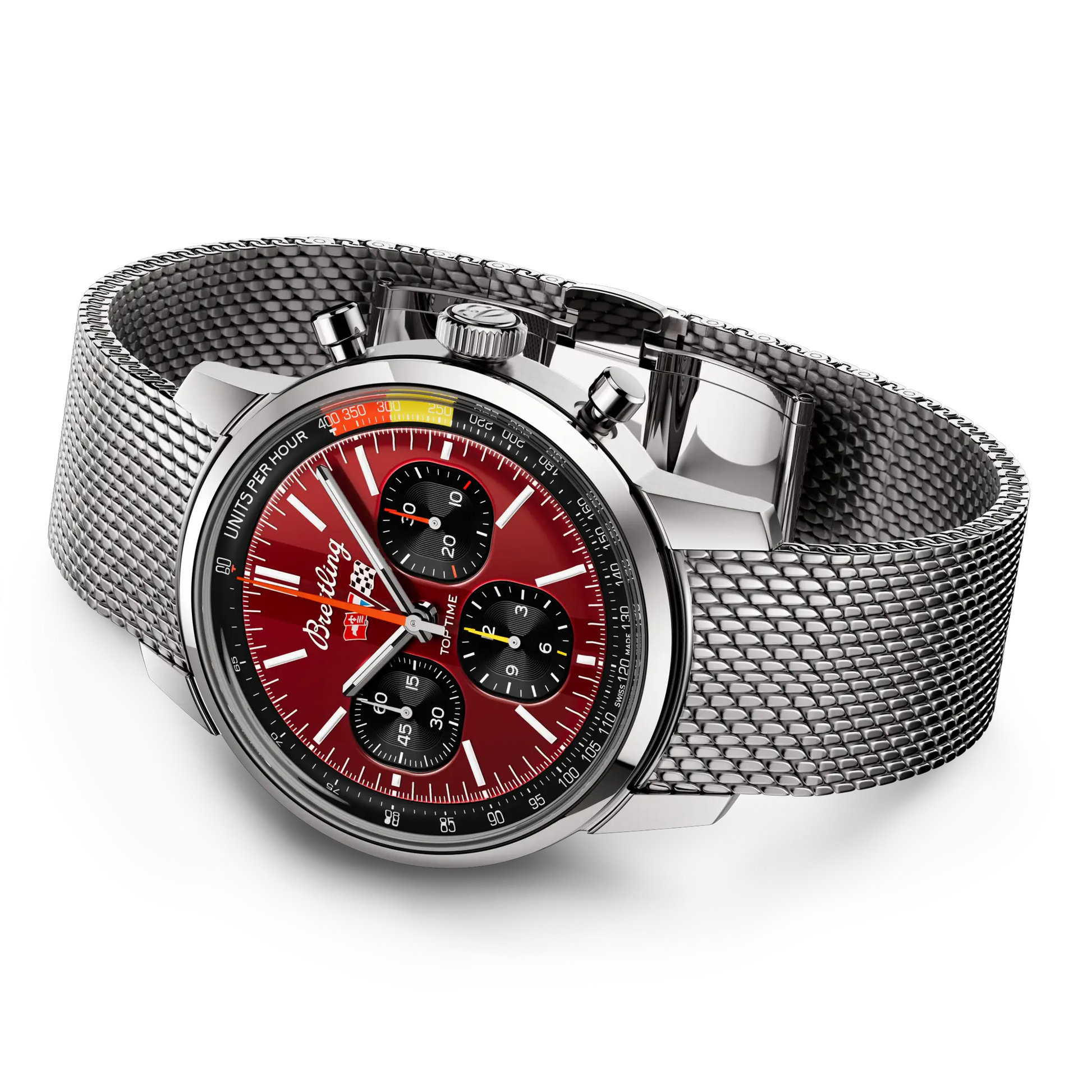 Breitling Top Time B01 Chevrolet Corvette reference AB01761A1K1A1 with Red dial, Stainless steel case, bracelet, bracelet or strap configuration view