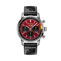 Breitling Top Time B01 Chevrolet Corvette reference AB01761A1K1X1 with Red dial, Stainless steel case, calfskin strap, front view