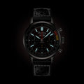 Breitling Top Time B01 Chevrolet Corvette reference AB01761A1K1X1 with Red dial, Stainless steel case, calfskin strap, illuminated dial view