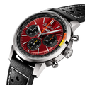 Breitling Top Time B01 Chevrolet Corvette reference AB01761A1K1X1 with Red dial, Stainless steel case, calfskin strap, three-quarter view