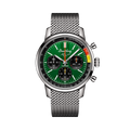 Breitling Top Time B01 Ford Mustang reference AB01762A1L1A1 with Green dial, Stainless steel case, bracelet, front view