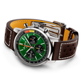 Breitling Top Time B01 Ford Mustang reference AB01762A1L1X1 with Green dial, Stainless steel case, calfskin strap, bracelet or strap configuration view