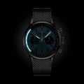 Breitling Top Time B01 Triumph reference AB01764A1C1A1 with Ice blue dial, Stainless steel case, bracelet, illuminated dial view