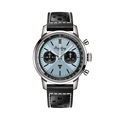 Breitling Top Time B01 Triumph reference AB01764A1C1X1 with Ice blue dial, Stainless steel case, calfskin strap, front view