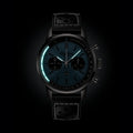 Breitling Top Time B01 Triumph reference AB01764A1C1X1 with Ice blue dial, Stainless steel case, calfskin strap, illuminated dial view