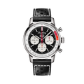 Breitling Top Time B01 Deus reference AB01765A1B1X1 with Black dial, Stainless steel case, calfskin strap, front view
