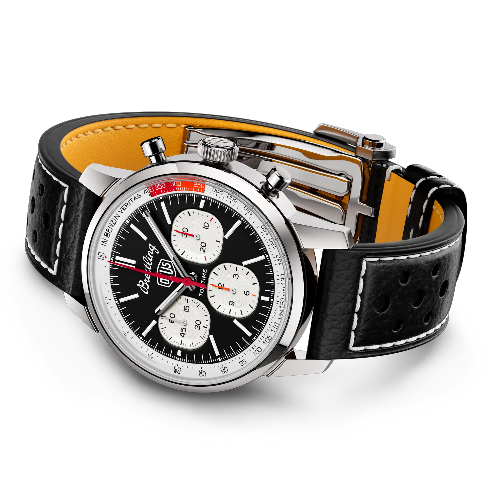 Breitling Top Time B01 Deus reference AB01765A1B1X1 with Black dial, Stainless steel case, calfskin strap, bracelet or strap configuration view