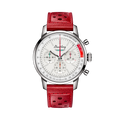 Breitling Top Time B01 Ford Thunderbird reference AB01766A1A1X1 with White dial, Stainless steel case, calfskin strap, front view