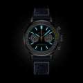 Breitling Top Time B01 Gino Bartali reference AB01767A1C1X1 with Blue dial, Stainless steel case, calfskin strap, illuminated dial view