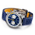 Breitling Top Time B01 Gino Bartali reference AB01767A1C1X1 with Blue dial, Stainless steel case, calfskin strap, bracelet or strap configuration view