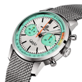 Breitling Top Time B01 Fausto Coppi reference AB01768A1A1A1 with White dial, Stainless steel case, bracelet, three-quarter view