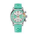 Breitling Top Time B01 Fausto Coppi reference AB01768A1A1X1 with White dial, Stainless steel case, calfskin strap, front view