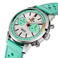 Breitling Top Time B01 Fausto Coppi reference AB01768A1A1X1 with White dial, Stainless steel case, calfskin strap, three-quarter view