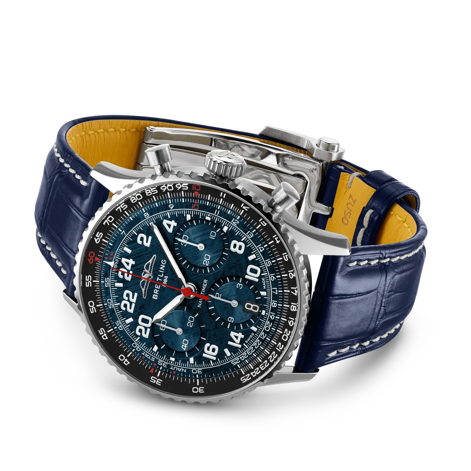 Breitling Navitimer B02 Chronograph 41 Cosmonaute ARTEMIS II reference AB02307A1C1P1 with Meteorite dial, Stainless steel case, alligator strap, bracelet or strap configuration view