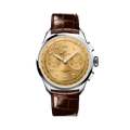 Breitling Premier B09 Chronograph 40 reference AB0930F51H1P1 with Champagne dial, Stainless steel case, alligator strap, front view