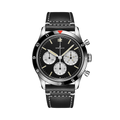 Breitling AVI Ref. 765 1964 Re-Edition reference AB09451A1B1X1 with Black dial, Stainless steel case, calfskin strap, front view