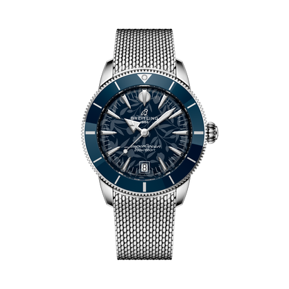 Breitling Superocean Heritage B31 Automatic 40 Kelly Slater reference AB31101A1C1A1 with Blue dial, Stainless steel case, bracelet, front view