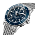 Breitling Superocean Heritage B31 Automatic 40 Kelly Slater reference AB31101A1C1A1 with Blue dial, Stainless steel case, bracelet, three-quarter view