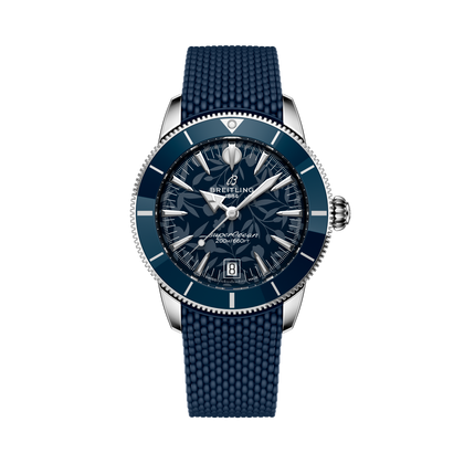 Breitling Superocean Heritage B31 Automatic 40 Kelly Slater reference AB31101A1C1S1 with Blue dial, Stainless steel case, rubber strap, front view