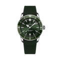 Breitling Superocean Heritage B31 Automatic 42 reference AB3111361L1S1 with Green dial, Stainless steel case, green rubber strap, front view