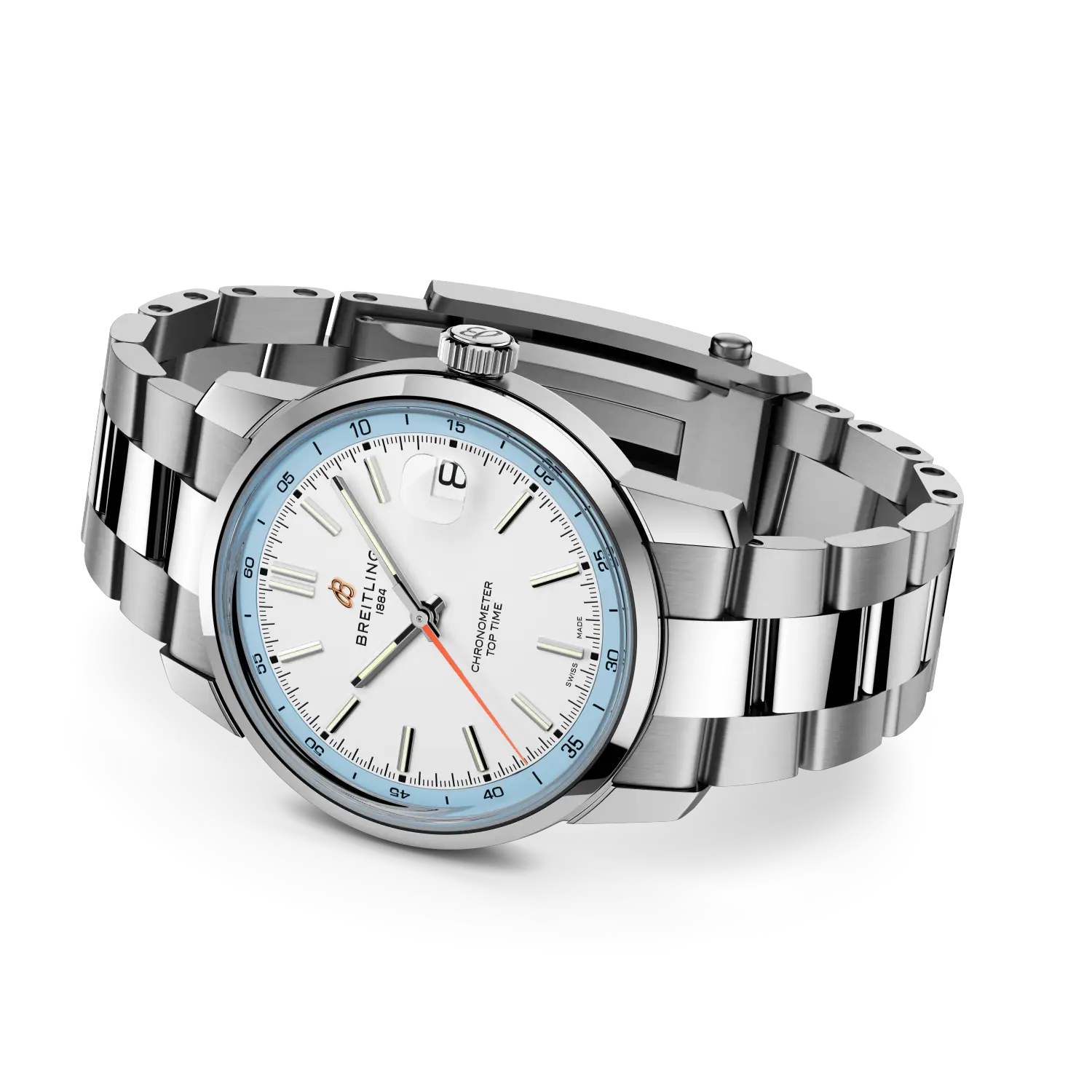 Breitling Top Time B31 reference AB3113281A1A1 with Cream dial, Stainless steel case, bracelet, bracelet or strap configuration view