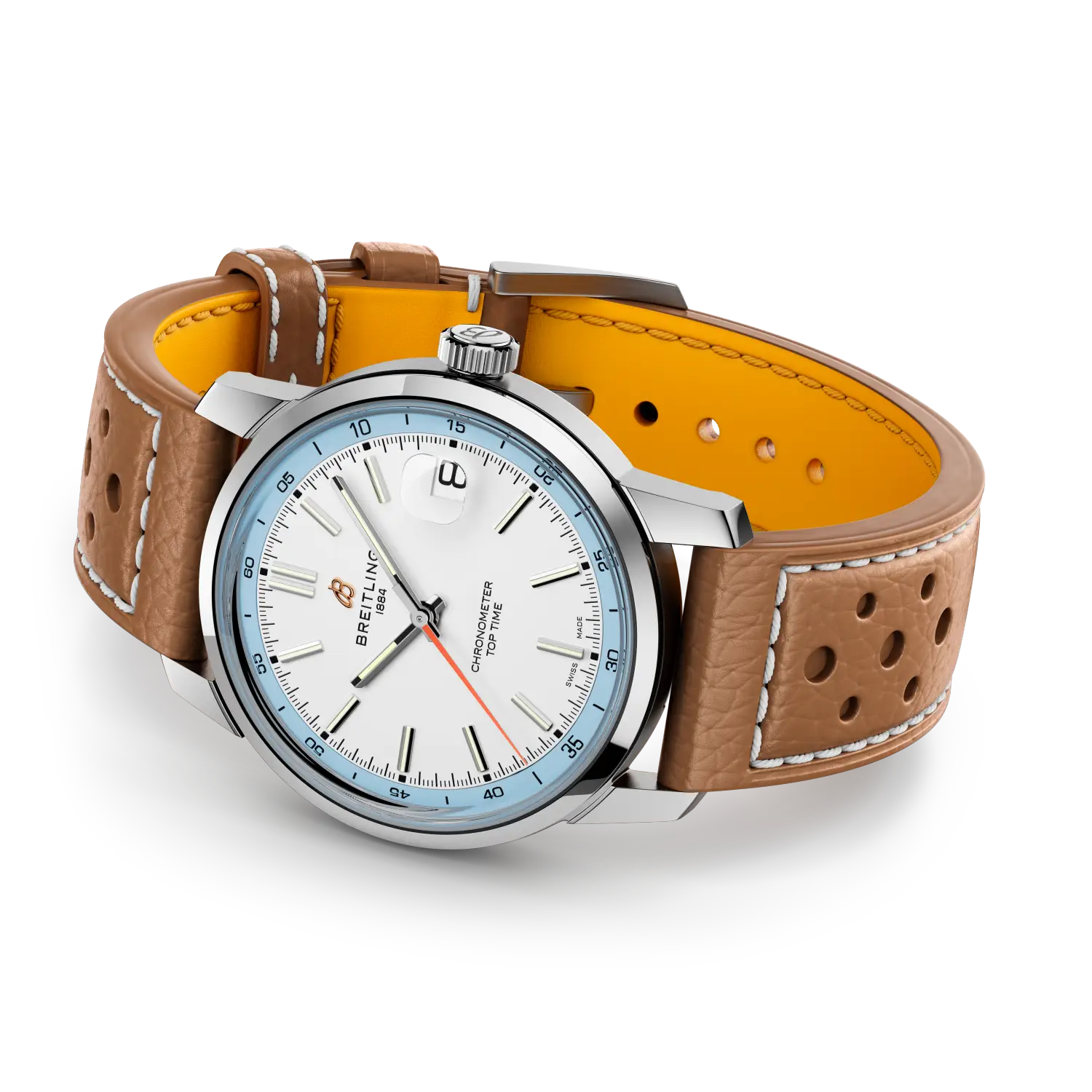 Breitling Top Time B31 reference AB3113281A1X1 with Cream dial, Stainless steel case, calfskin strap, bracelet or strap configuration view