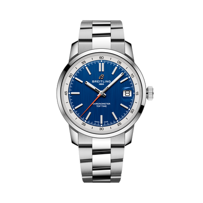 Breitling Top Time B31 reference AB3113A71C2A1 with Blue dial, Stainless steel case, bracelet, front view