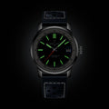 Breitling Top Time B31 reference AB3113A71C2X1 with Blue dial, Stainless steel case, calfskin strap, illuminated dial view