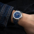 Breitling Top Time B31 reference AB3113A71C2X1 with Blue dial, Stainless steel case, calfskin strap, on-wrist view