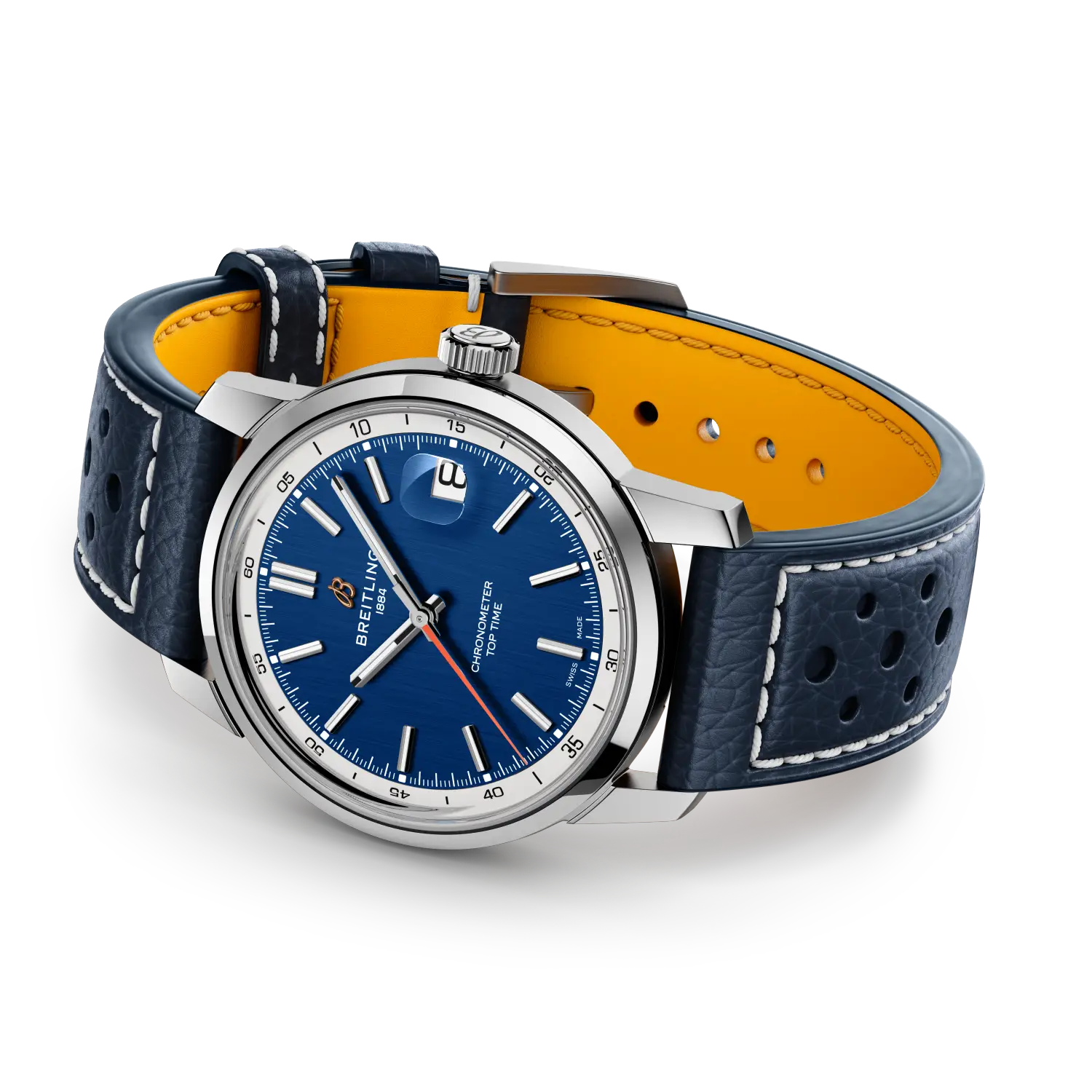 Breitling Top Time B31 reference AB3113A71C2X1 with Blue dial, Stainless steel case, calfskin strap, bracelet or strap configuration view