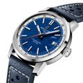 Breitling Top Time B31 reference AB3113A71C2X1 with Blue dial, Stainless steel case, calfskin strap, three-quarter view
