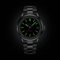 Breitling Top Time B31 reference AB3113A71L1A1 with Green dial, Stainless steel case, bracelet, illuminated dial view