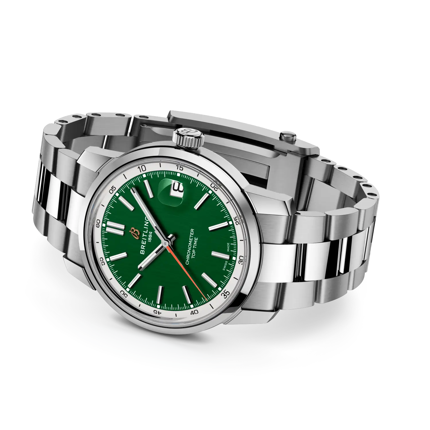Breitling Top Time B31 reference AB3113A71L1A1 with Green dial, Stainless steel case, bracelet, bracelet or strap configuration view