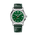 Breitling Top Time B31 reference AB3113A71L1X1 with Green dial, Stainless steel case, calfskin strap, front view
