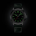 Breitling Top Time B31 reference AB3113A71L1X1 with Green dial, Stainless steel case, calfskin strap, illuminated dial view
