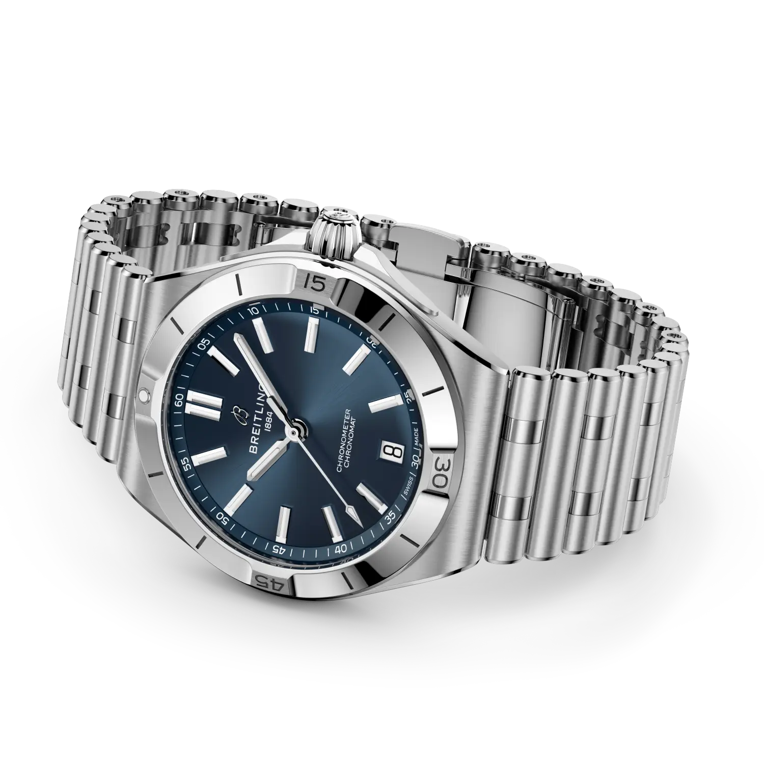 Breitling Chronomat B31 Automatic 40 reference AB3114101C1A1 with Blue dial, Stainless steel case, bracelet, bracelet or strap configuration view