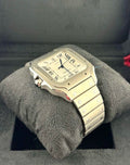 Cartier Santos WSSA0089 titanium case and crown side view